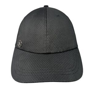 Gaiam Slideback Hat Black One Size Adjustable Solid 6 Panel Vent Holes